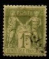 FRANCE    -   1883 .   Y&T N° 82 Oblitéré   . Type Sage - 1876-1898 Sage (Type II)
