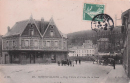 Montivilliers - Rue Thiers Et Place De La Gare   -  CPA °J - Montivilliers