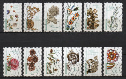 - FRANCE Adhésifs N° 1410/21 Oblitérés - Série Complète FLEURS ET MÉTIERS D'ART 2017 (12 Timbres) - - Used Stamps