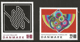 Denmark 2001 Contemporary Art (VIII),  Missus;  Jørn Larsen, Post Image By Henning Damgaard-Sørensen   Mi 1285-6 MNH/**) - Ungebraucht