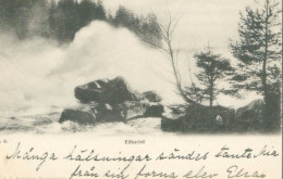 Älvkarleby - Elfkarleö 1906 (Uppsala Län); Vattenfall (waterfall) - Circulated. (J. V. Krokström) - Schweden