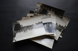 Lot Photos Enterrement Guerre 1914 1918 Avec Officier Général  Poilus  Officiel - War, Military