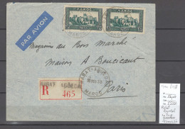 Maroc - Rabat Aguedal -  Recommandée 1938 - Poste Aérienne