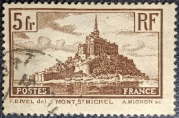 N°260 Mont Saint-Michel. 5Fr. Brun. Oblitéré................. - Gebruikt