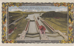 J48.Vintage Card.Miraflores Lock,Panama.Statistics List - Panama