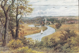 J43. Vintage Postcard. Marlow From Quarry Woods. By A R Quinton. Buckinghamshire - Buckinghamshire