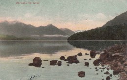 J11. New Zealand Postcard. On Lake Te Anau. By T Pringle - New Zealand