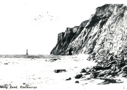 J100. Antique Postcard. Beachy Head And Lighthouse, Near Eastbourne - Eastbourne