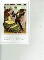 CARTE BRODEE  COSTA BRAVA /B14 - Embroidered