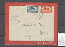 Maroc - Bureau De FOUCAULD  1928 Sur Enveloppe Avion Illustrée Latécoere - Poste Aérienne