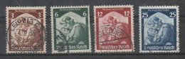 1934  - RECH  Mi No 565/568 - Oblitérés