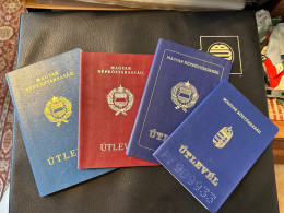 Hungary Passport Collection 1965 - 2000 All Types - Verzamelingen