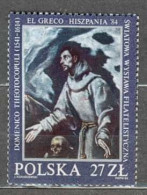 POLAND MNH ** 2724 TABLEAU DE GRECO : EXTASE SAINT FRANCOIS - Unused Stamps