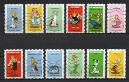 - FRANCE Adhésifs N° 1729/40 Oblitérés - Série Complète ASTÉRIX 2019 (12 Timbres) - - Used Stamps