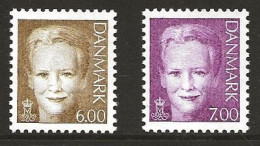 Denmark 2001   Definitive Stamps: Queen Margrethe II, 6kr And 7kr. Mi  1279-1280   MNH/**) - Ungebraucht