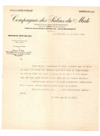 COMPAGNIE Des SALINS Du MIDI . Lettre D'information Tarifs 1935 - Zonder Classificatie
