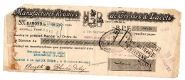 Manufactures Réunies De Tresses & Lacets à SAINT-CHAMOND . Mandat Du 19 Aout 1932 à M BLANCHON DEHAY . Banque NUGER - Kleidung & Textil