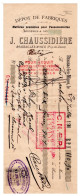 J. CHAUSSIDIERE à BRASSAC LES MINES . Mandat Du 23 Juillet 1910 - Kleidung & Textil