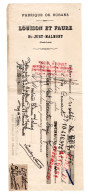 LOUISON ET FAURE Fabrique De Rubans à SAINT-JUST-MALMONT . Mandat Du 20 Octobre 1910 - Kleidung & Textil