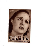 COLUMBIA N°101 Aout 1935 . LUCIENNE BOYER . - Música