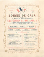 REVEIL MUSICAL DE LILLE à Hippodrome LILLOIS . SOIREE DE GALA 26 Octobre 1895 . Expédition De MADAGASCAR .  - Posters