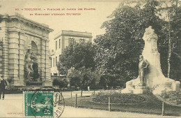 31  TOULOUSE - FONTAINE DU JARDIN DES PLANTES ET MONUMENT D' ARMAND SYLVESTRE (ref 6357) - Toulouse