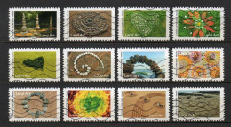 - FRANCE Adhésifs N° 2375/86 Oblitérés - Série Complète LAND ART 2024 (12 Timbres) - - Used Stamps