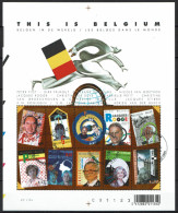 2004 Bloc 108 (N°3235/44)  - This Is Belgium - Belgen In De Wereld - Les Belges Dans Le Monde - Gestempeld - 2002-… (€)