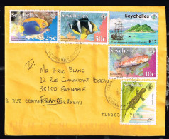 SEYCHELLES  /  Lettre  De Mahé (Seychelles) Vers Grenoble (France ) - Seychelles (1976-...)