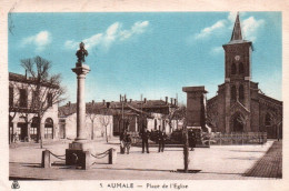 CPA - AUMALE - Place De L'église - Edition Photo-Africaines - Other & Unclassified