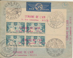 France Cover Stamp's Day  Journee Du Timbre Nice 15-3-1947 Nice Cover With 2 Hinged Marks On The Backside - Journée Du Timbre