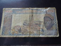 AFRIQUE DE L OUEST BANQUE CENTRALE 5000 Francs - Sonstige – Afrika