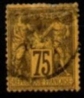 FRANCE    -   1890 .   Y&T N° 99 Oblitéré  . Type Sage.    Cote 50 Euros - 1876-1898 Sage (Type II)