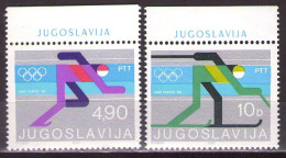 Yugoslavia 1980 - Winter Olympic Games-Lake Placid - Mi 1821-1822 - MNH**VF - Nuovi