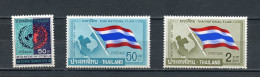 THAILAND 483/485 ONU FLAG   MNH - Thailand