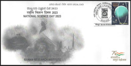 India 2023 National Science Day,Physicist,Education,Physics,Space,Raman Reserch Institute, Sp Cover (**) Inde Indien - Covers & Documents