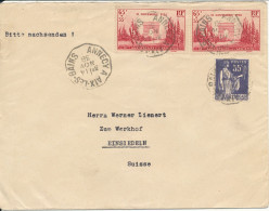 France Cover Sent To Switzerland Annecy A Aix Les Bains 14-11-1938 Good Franked Nice Cover - Lettres & Documents