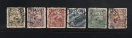 CHINE République Lot De 6 Timbres "récolte De Riz" Oblitérés - 1912-1949 Repubblica