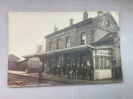 Treleon-glageon.carte Photo 1943  La Gare - Sonstige & Ohne Zuordnung