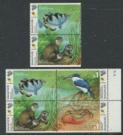 Singapore:Unused Stamps Set Animals, Fish, Bird, Smooth Otter, Crab, Kingfisher, 2000, MNH - Other & Unclassified