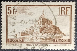 N°260a Mont Saint-Michel. 5Fr. Brun. Oblitéré................. - Gebraucht