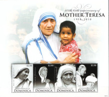 Dominica MNH Minisheet - Mother Teresa