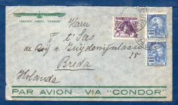 Rio Grande Do Sul (Brasil) To Netherland, 1935, Via Condor, Flight L-112, SEE DESCRIPTION  (018) - Briefe U. Dokumente