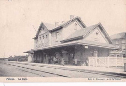 Perwez - La Gare - Circulé En 1908 - Animée - TBE - Perwez