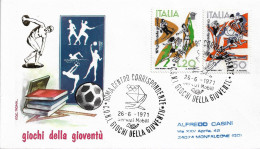 Fdc Roma: GIOCHI DELLA GIOVENTU' (1971); Viaggiata; AS_Roma - FDC