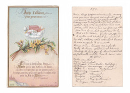 Arche D'Alliance, Citation Saint Épiphane, Au Dos, Liste De Prêtres Du Puy-de-Dôme, éd. E. Bouasse Jne N° 3618 - Santini