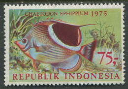 Indonesia:Unused Stamp Fish, Chaetodon Ephippium, 1975, MNH - Fische