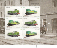 HR 2020-1486-1487 LOCOMOTIVE, HRVATSKA CROATIA, MNH** - Trains
