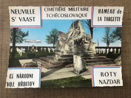NEUVILLE St VAAST Cimetière Militaire Tchécoslovaque Hameau De LA TARGETTE - Other & Unclassified