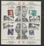 Denmark 2001 International Stamp Exhibition HAFNIA '01, Copenhagen  Mi  1287-1290 In Bloc 17   MNH/**) - Ongebruikt